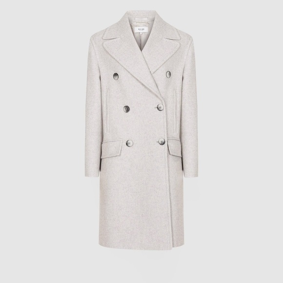REISS ALYX MELANGE WOOL BLEND COAT - Picture 1 of 3
